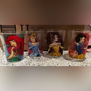Disney Princess Portraits 2-Ounce Mini Shot Glasses | Set Of 4